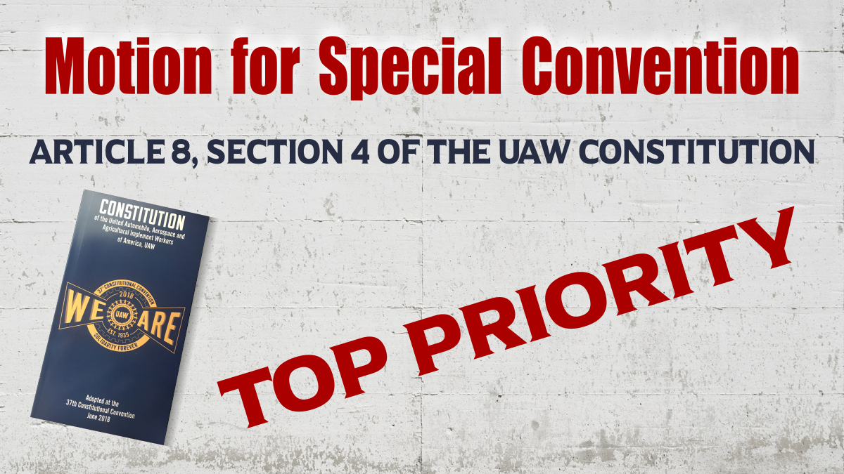 Article 8 Motion for a Special Convention