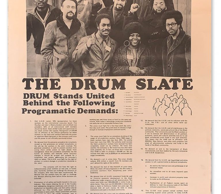 Black Past: Dodge Revolutionary Union Movement (DRUM)
