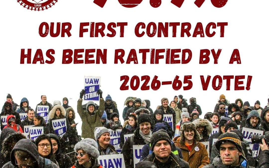 HGSU-UAW 5118 ratify first contract with Harvard University