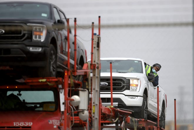 Ford is repairing tons of new F-150s in Flat Rock — and UAW members aren’t doing the work