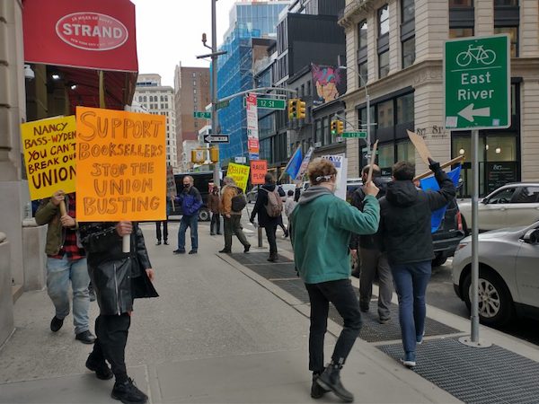 Union Booksellers Protest at NYC’s Strand