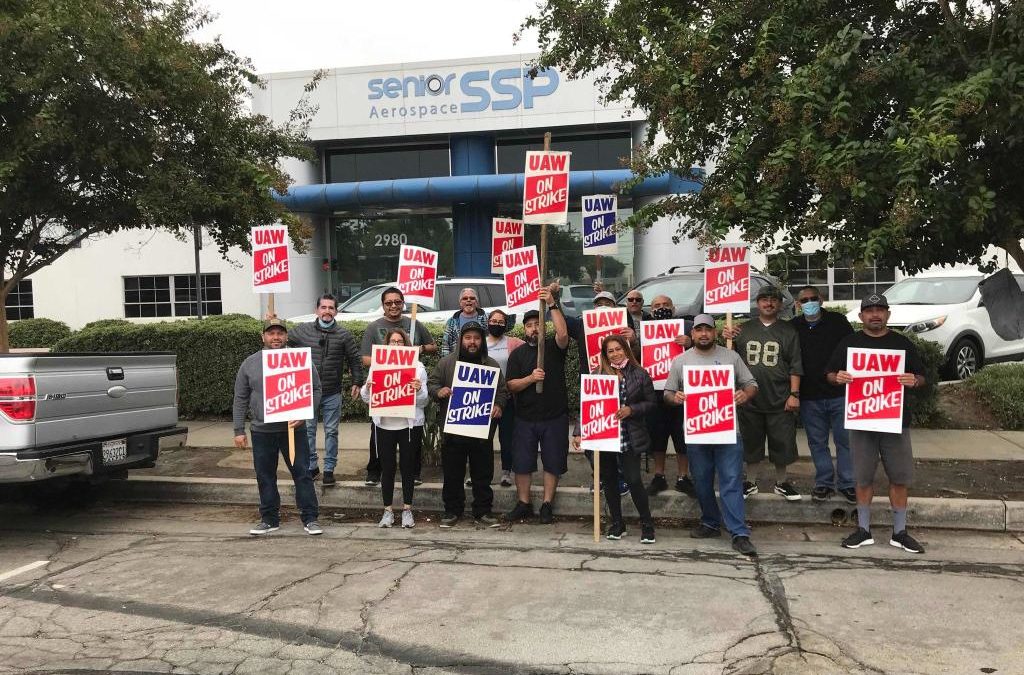 Workers wage two-week strike at the Senior Aerospace SSP plant in the Los Angeles area