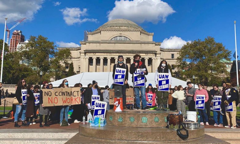 Thousands of Striking Columbia Grad Student Workers Threatened via Email With Replacement