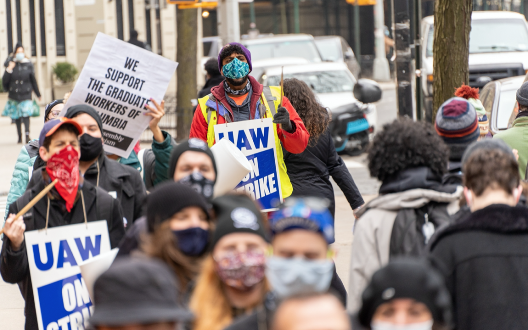 Columbia University student workers demand better benefits, wages