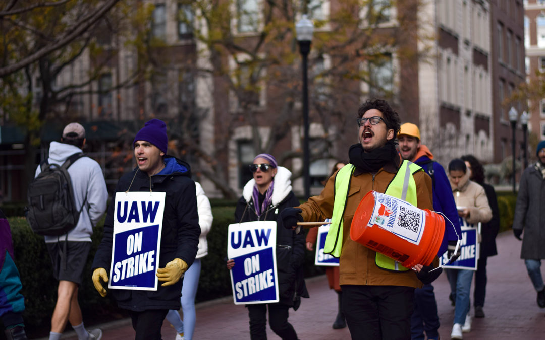 Faced with University’s ‘final offer,’ SWC-UAW continues strike, pushing for workplace protections for hourly employees