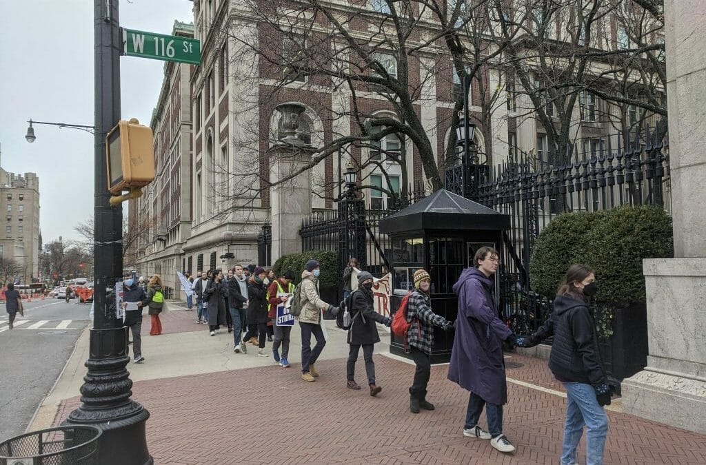 Columbia Admin Claims Picket Line Violence but Three Indypendent Reporters Say They Saw None