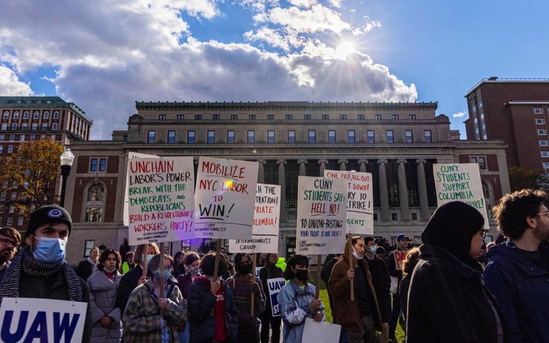 NY Times: Student Workers at Columbia End 10-Week Strike After Reaching a Deal