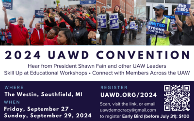 Register for the 2024 UAWD Convention — September 27-29 in Southfield, MI